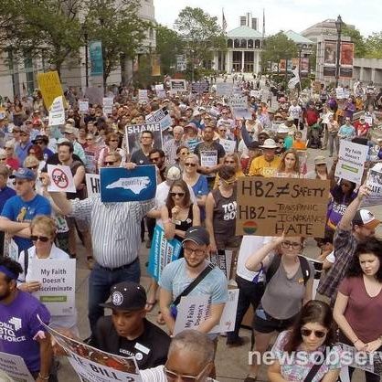 54 Protesting North Carolina's Anti-LGBT Law Arrested