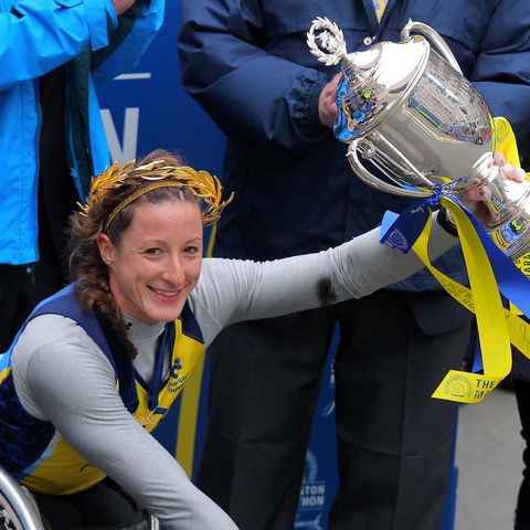 2018 Boston Marathon Women's Wheelchair Winner :Tatyana McFadden