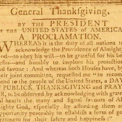 Ep. 53 - George Washington's Thanksgiving Proclamation