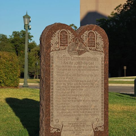 Ten Commandments Monument Destroyed