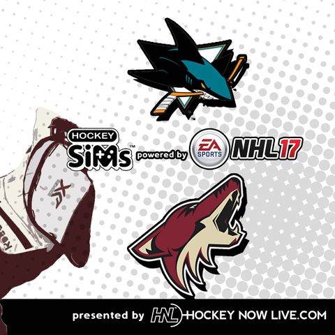 Sharks vs Coyotes (NHL 17 Hockey Sims)