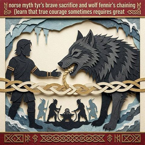 Fenrir y la cadena mágica de Asgard | Mitología nórdica
