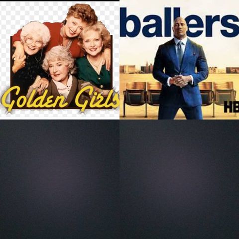 In bed Watching Ballers and Golden Girls