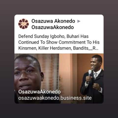 Defend Sunday Igboho, Buhari Has Continued To Show Commitment To His Kinsmen, Killer Herdsmen, Bandits__Reno Omokri