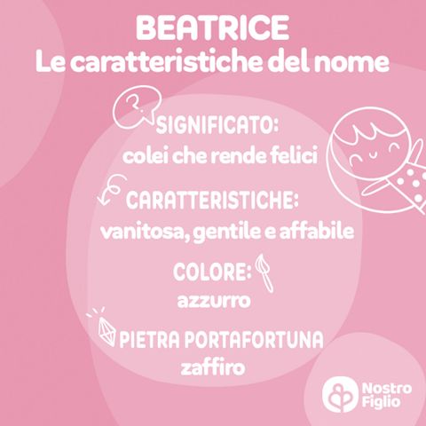 Beatrice, nome per bambina: significato, onomastico e curiosità