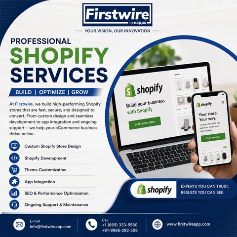 FirstWire Apps Shopify Development, Web Design & Digital Solutions for Growing Businesses