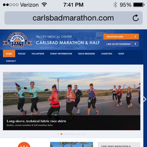 Signed up for the 2016 Carlsbad Marathon
