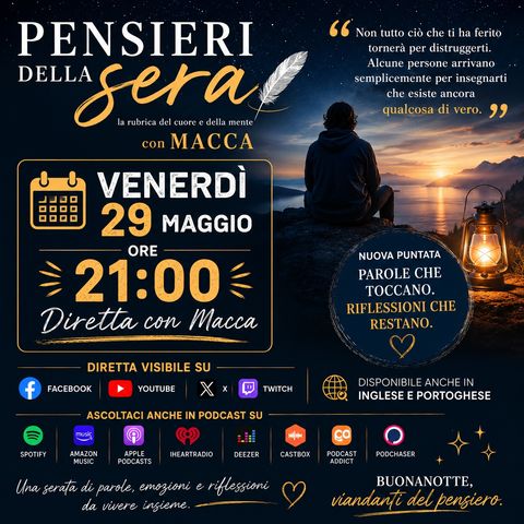 Pensieri della sera