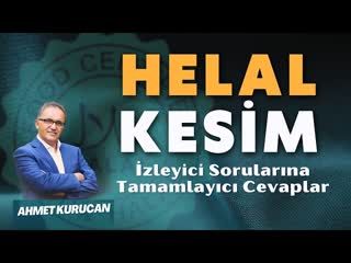 Helal Kesim Nedir Sizden Gelen Sorulara Cevap Vermeye Çalıştım   AHMET KURUCAN