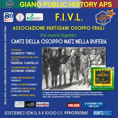 Canti della OSOPPO NATI NELLA BUFERA | Associazione Partigiani Osoppo Friuli