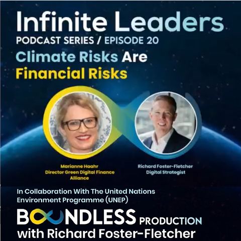 EP20 Infinite Leaders: Marianne Haahr, Director Green Digital Finance Alliance: Climate risks are financial risks
