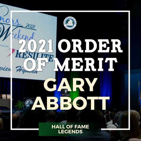 2021 Order of Merit recipient Gary Abbott