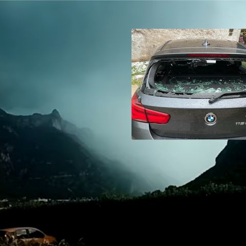 Grandine ‘killer’: nella valle dell’Astico colpite centinaia di auto. Molti danni anche ai tetti
