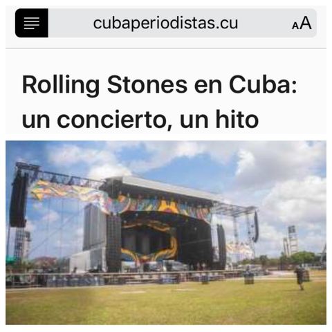 Viernes Santo: @RollingStones en La Habana