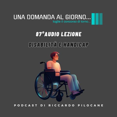 87° audio lezione Disabilità e handicap