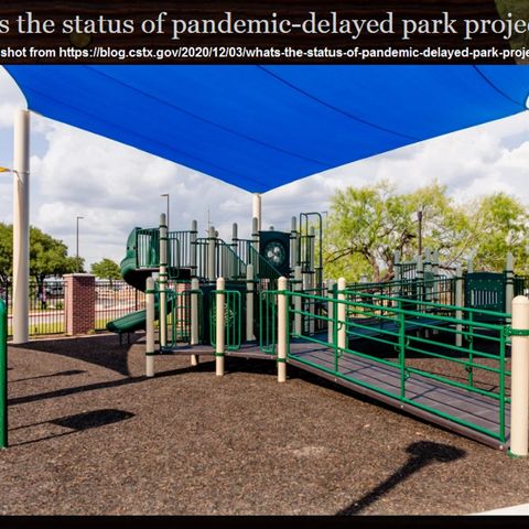 City of College Station parks project update that were delayed by the pandemic