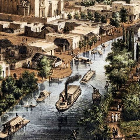 Los lagos y acequias en la Ciudad de México y Tenochtitlán