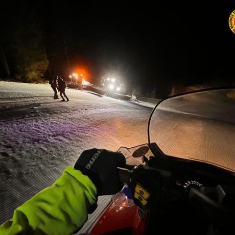 Il giro con gli sci di fondo si prolunga oltre “fuori orario”: in due recuperati dal Soccorso Alpino