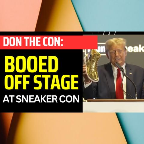 TRUMP WAS BOOED OFF STAGE; Cutting his 30-min Speech Down To 1-minute