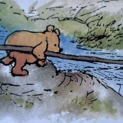 ¿Quien salva a Rito? PELIGROSA caida de Rito al agua 🦘 Winnie the Pooh - Cuento clásico #shorts