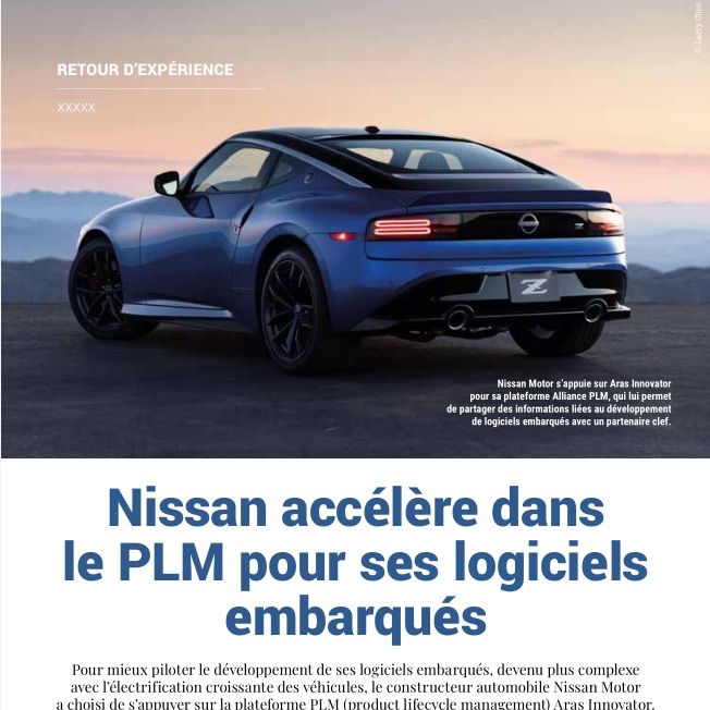 LMI 19 Rex : Nissan accélère dans le PLM pour ses logiciels embarqués