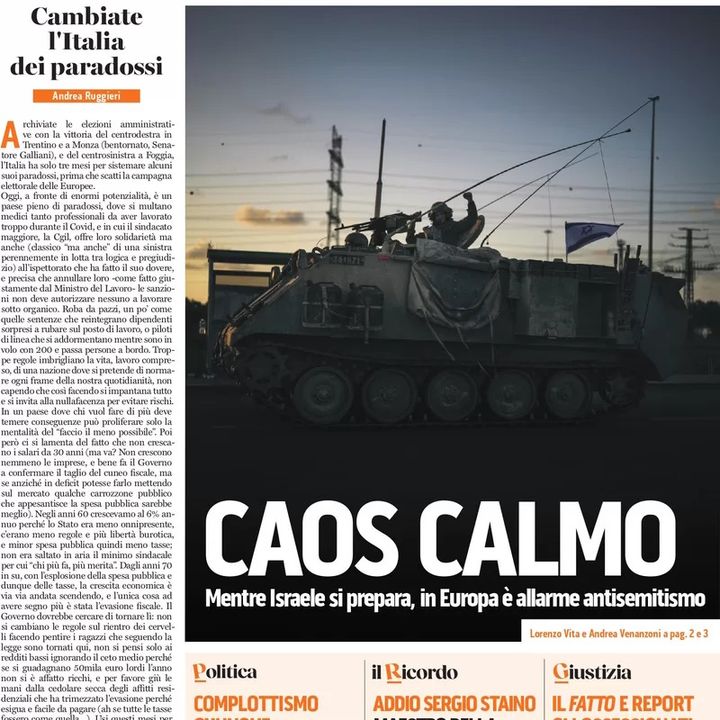 Rassegna stampa del 24 ottobre 2023