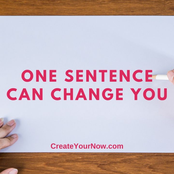 2817 One Sentence Can Change You