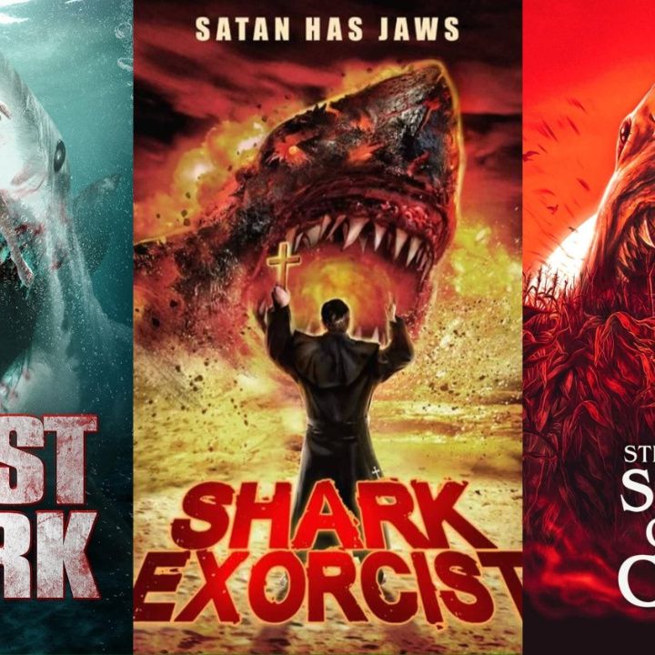 Triple Feature: Shark Exorcist/Ghost Shark/Sharks of the Corn (2023)