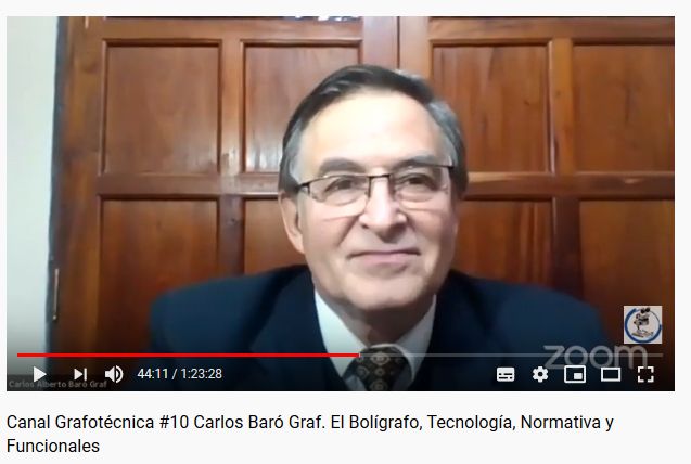 Pericia Caligráfica. El Bolígrafo, Tecnología, Normativa y Funcionales con Carlos Baró Graf