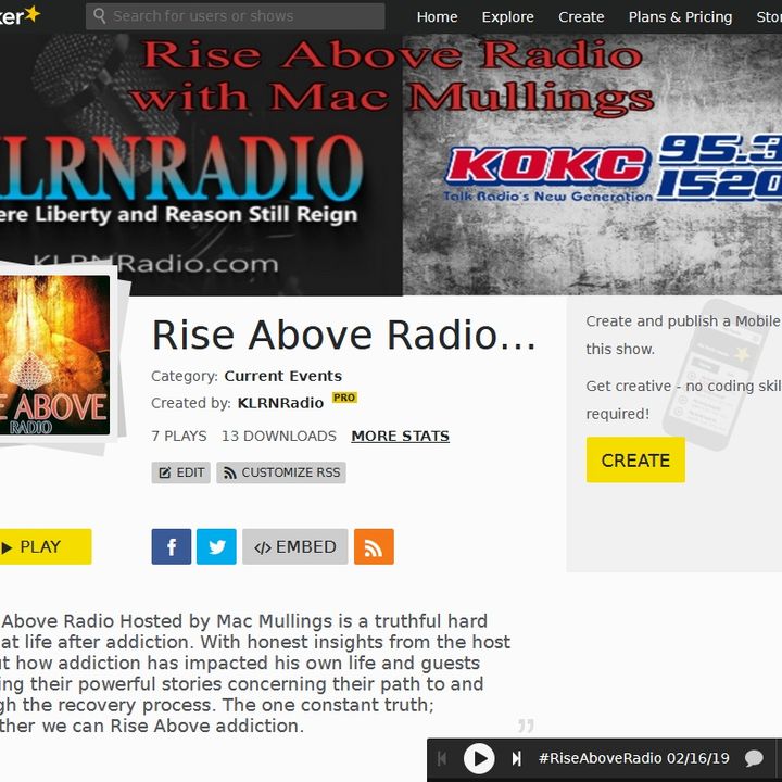 #RiseAboveRadio 07-27-19