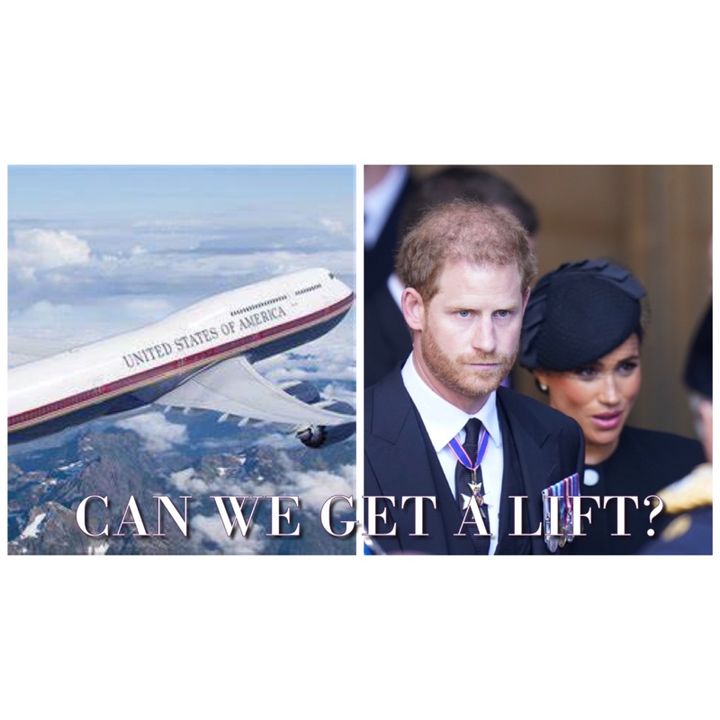 Harry & Meghan Asked To Fly Back To US On Air Force 1 | TEA Gif Call Meghan Out About Marriage