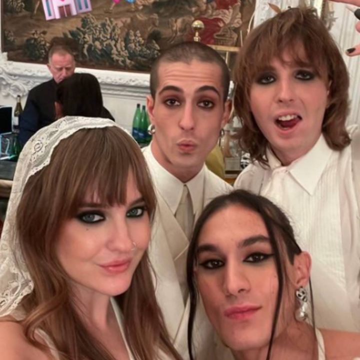la cerimonia Maneskin