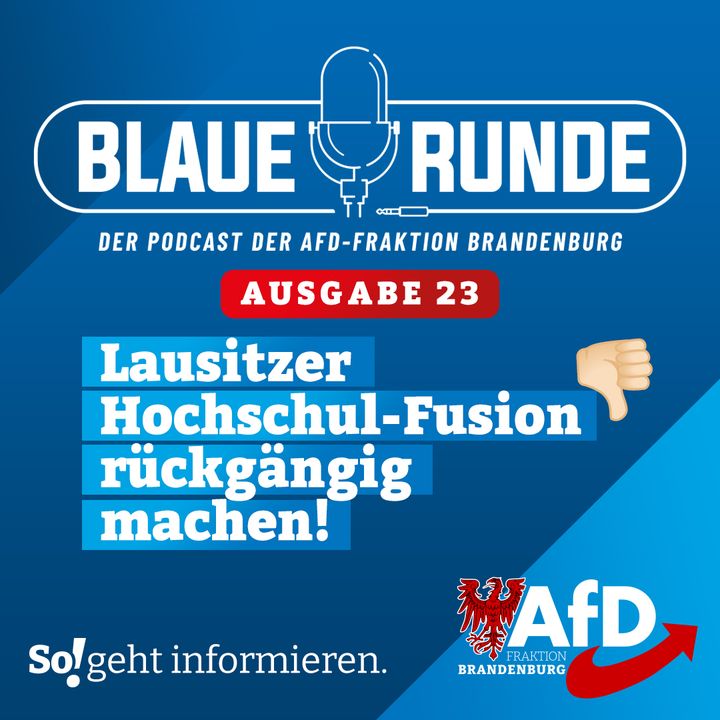 Lausitzer Hochschul-Fusion rückgängig machen! | Die Blaue Runde, Ausgabe 23/24 vom 11.04.2024