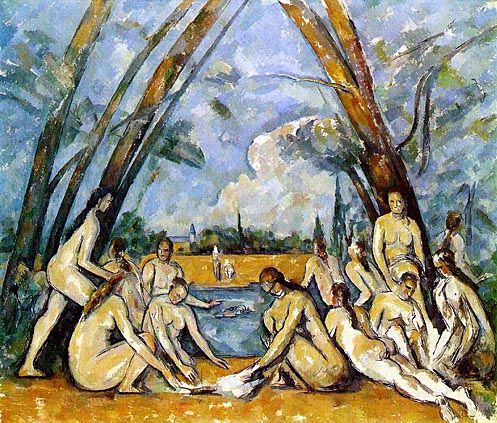 Le grandi bagnanti Paul Cézanne