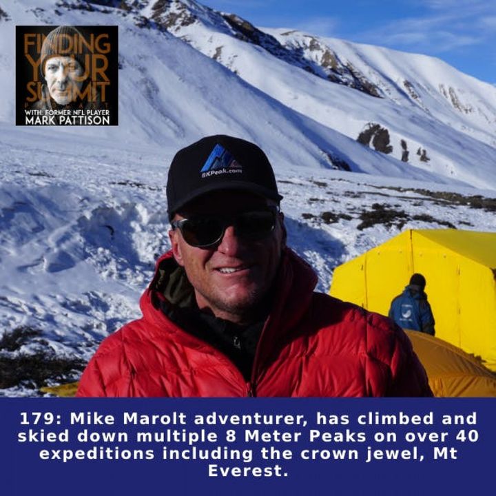 Mike Marolt adventurer, has climbed and skied down multiple 8 Meter Peaks on over 40 expeditions including the crown jewel, Mt Everest