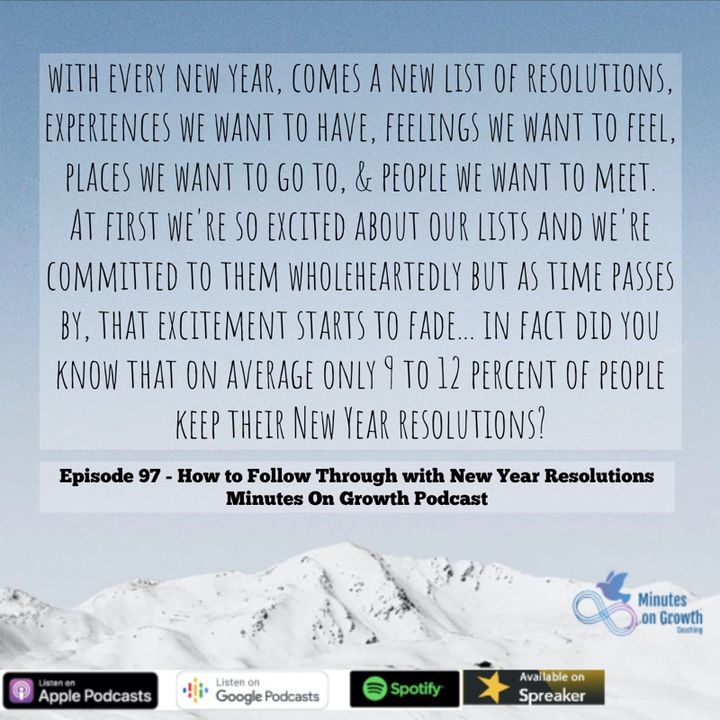 Episode 97: How to Follow Through with New Year Resolutions