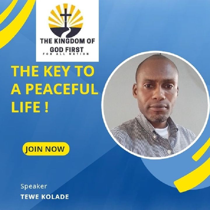 THE KEY TO A PEACEFUL LIFE!