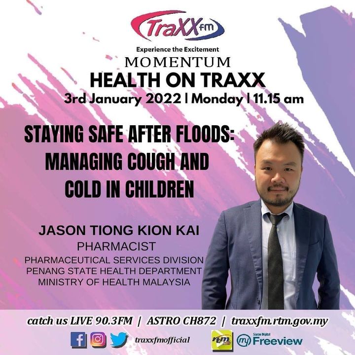 Health on TRAXX | Staying Safe After Floods :  Managing Cough and Cold in Children | 3rd January 2022 | 11:15 am