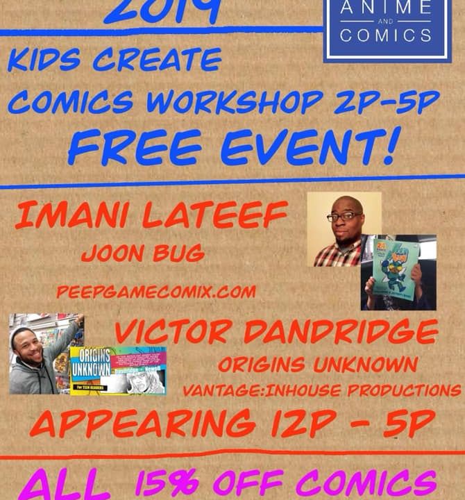 Imani Lateef is hosting a Comic Book Workshop