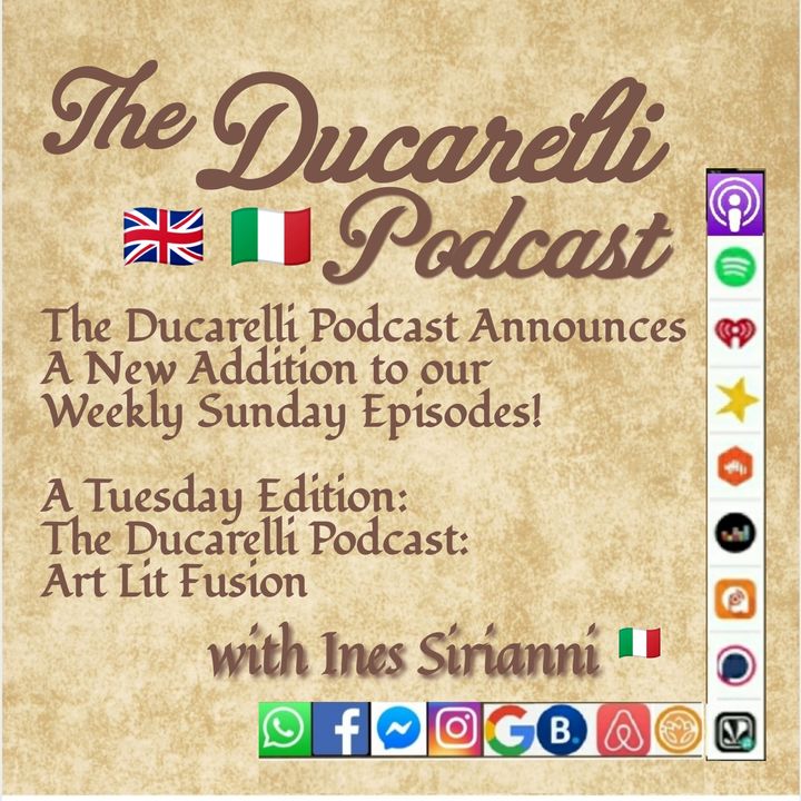 The Ducarelli Podcast Art Lit Fusion Fusione Arte Letteratura  Ines Sirianni