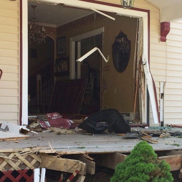 Car Plows Into Melrose Home