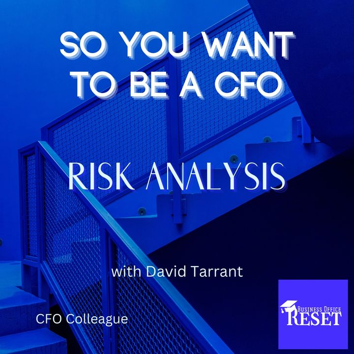 Episode 29 - So You Want to be a CFO - Risk Analysis with David Tarrant