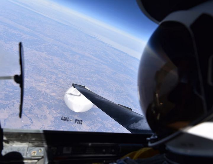 2023-02-23: U.S. Releases Photo Of Chinese Balloon Captured By U-2 Spy Plane