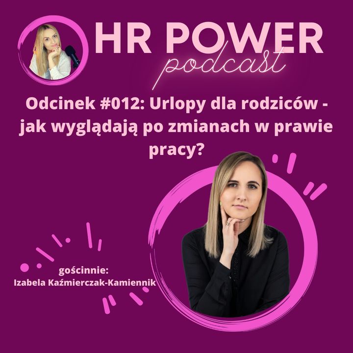 #012 Urlopy dla rodziców - jak wyglądają po zmianach w prawie pracy? - rozmowa z Izabelą Kaźmierczak-Kamiennik