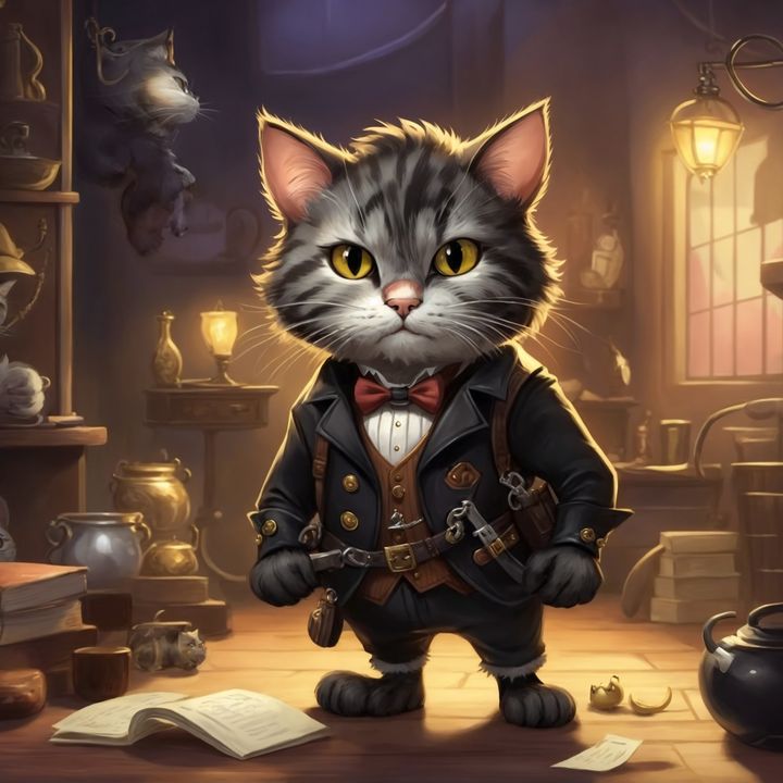 Purrfectly Hilarious Heist: The Chronicles of Charlie Whiskers