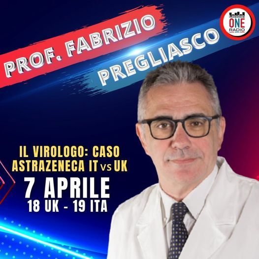 Prof. F. Pregliasco: Caso Astrazeneca Italia vs UK