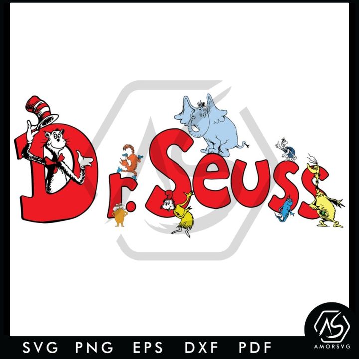 Funny Dr Seuss Logo Svg Free