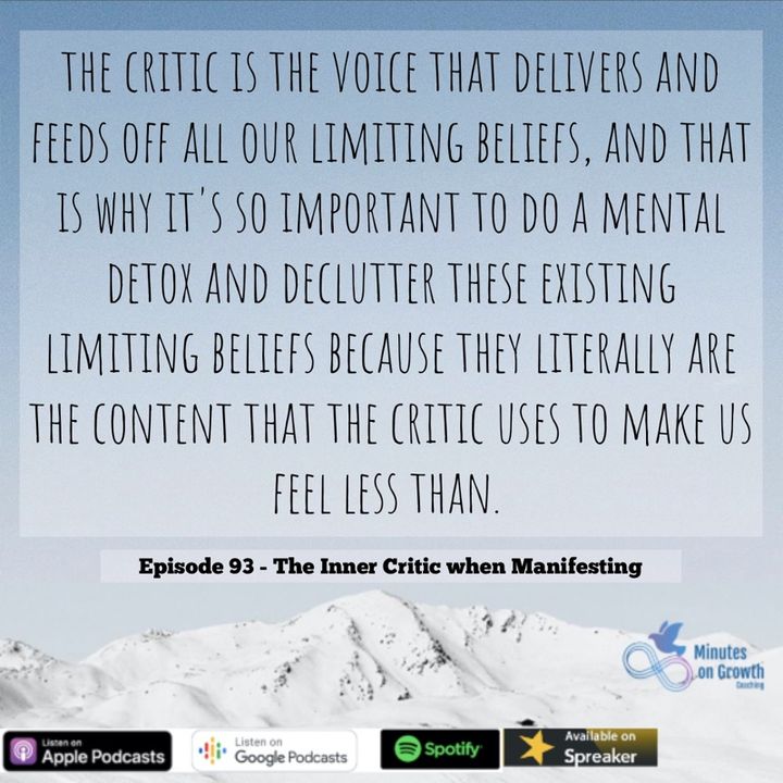 Episode 93: The Inner Critic When Manifesting