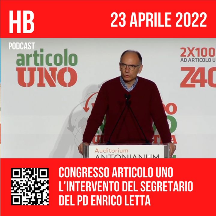 Congresso Articolo Uno, l'intervento di Enrico Letta
