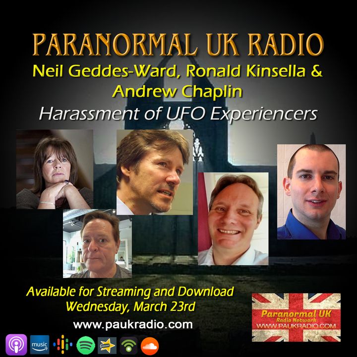 Paranormal UK Radio Show - Harrasment of UFO Experiencers